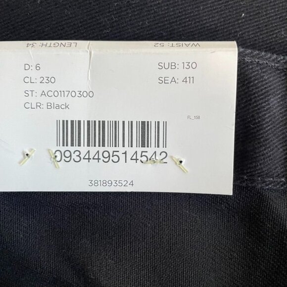 Men’s Harbor Bay Black Denim Jeans Pants  u Size 52 x 34 - Picture 7 of 7